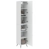 Ensemble de Meubles 2 pcs Blanc brillant Bois d'ingénierie 616252616252