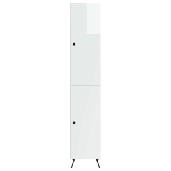 Ensemble de Meubles 2 pcs Blanc brillant Bois d'ingénierie 616252616252