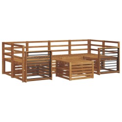 Ensembles de canapés 7 pcs Naturel Bois d'Acacia Massif 616258616258