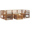 Ensembles de canapés 7 pcs Naturel Bois d'Acacia Massif 616258616258