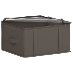 Boîte de rangement avec fenêtre transparente 6 pcs Gris 616259616259