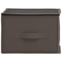 Boîte de rangement avec fenêtre transparente 6 pcs Gris 616259616259