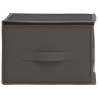 Boîte de rangement avec fenêtre transparente 6 pcs Gris 616259616259