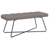 Banc avec capitonnage bouton Taupe 110 x 40 x 46 cm Tissu 616264616264