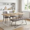 Banc avec capitonnage bouton Taupe 110 x 40 x 46 cm Tissu 616264616264