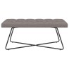 Banc avec capitonnage bouton Taupe 110 x 40 x 46 cm Tissu 616264616264
