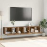 Ensemble meuble TV Montage mural 3 pcs Marron 60 x 30 x 30 cm 616266616266