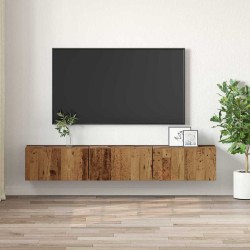 Ensemble meuble TV Montage mural 3 pcs Marron 60 x 30 x 30 cm 616266616266