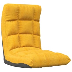 Chaise pliable de sol Jaune moutarde Tissu 616269616269