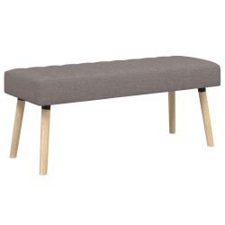 Banc capitonné canal Taupe 110 x 40 x 46 cm Tissu 616272616272