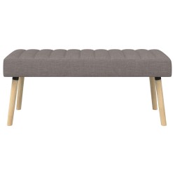 Banc capitonné canal Taupe 110 x 40 x 46 cm Tissu 616272616272