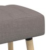 Banc capitonné canal Taupe 110 x 40 x 46 cm Tissu 616272616272