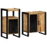 Ensemble de mobilier de salle de bain 2 pcs Marron et Noir 616275616275