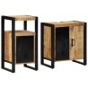 Ensemble de mobilier de salle de bain 2 pcs Marron et Noir 616275616275