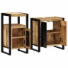 Ensemble de mobilier de salle de bain 2 pcs Marron et Noir 616275616275