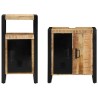 Ensemble de mobilier de salle de bain 2 pcs Marron et Noir 616275616275