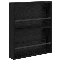 Étagère à magazines avec étagère Chêne noir 60 x 12 x 70 cm 616276616276