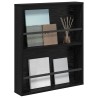 Étagère à magazines avec étagère Chêne noir 60 x 12 x 70 cm 616276616276