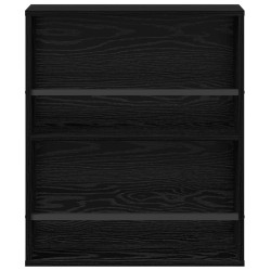 Étagère à magazines avec étagère Chêne noir 60 x 12 x 70 cm 616276616276