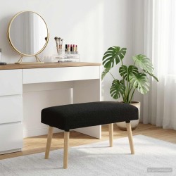 banc Uni Noir 80 x 40 x 46 cm Bouclé 616279616279