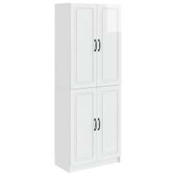 Ensemble de Meubles 2 pcs Blanc brillant Bois d'ingénierie 616280616280