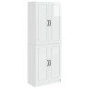 Ensemble de Meubles 2 pcs Blanc brillant Bois d'ingénierie 616280616280