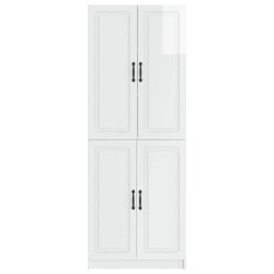 Ensemble de Meubles 2 pcs Blanc brillant Bois d'ingénierie 616280616280