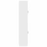 Ensemble de Meubles 2 pcs Blanc brillant Bois d'ingénierie 616280616280