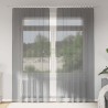 Rideaux en voile à œillets 2 pcs gris foncé 616281616281
