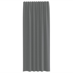 Rideaux en voile à œillets 2 pcs gris foncé 616281616281