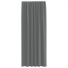 Rideaux en voile à œillets 2 pcs gris foncé 616281616281