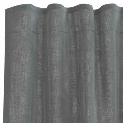 Rideaux en voile à œillets 2 pcs gris foncé 616281616281