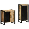Ensemble de mobilier de salle de bain 2 pcs Marron et Noir 616282616282