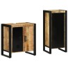 Ensemble de mobilier de salle de bain 2 pcs Marron et Noir 616282616282