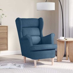 Fauteuil bleu 74x84x100 cm tissu 616283616283