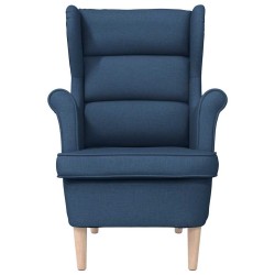 Fauteuil bleu 74x84x100 cm tissu 616283616283