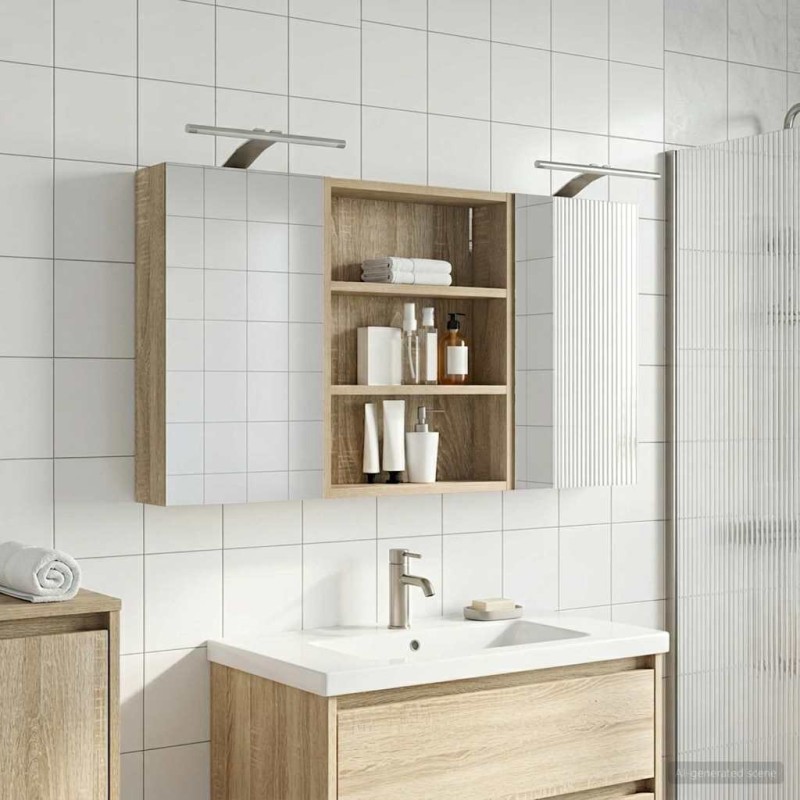Ensemble de Meubles de Salle de Bain 3 pcs 100 x 10,5 x 50 cm 616284616284