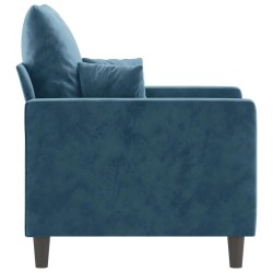 Fauteuil Bleu 60 cm Velours 616285616285