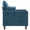 Fauteuil Bleu 60 cm Velours 616285616285