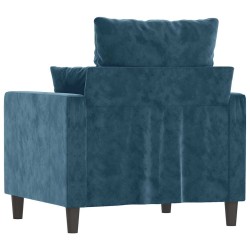 Fauteuil Bleu 60 cm Velours 616285616285