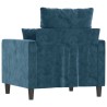 Fauteuil Bleu 60 cm Velours 616285616285
