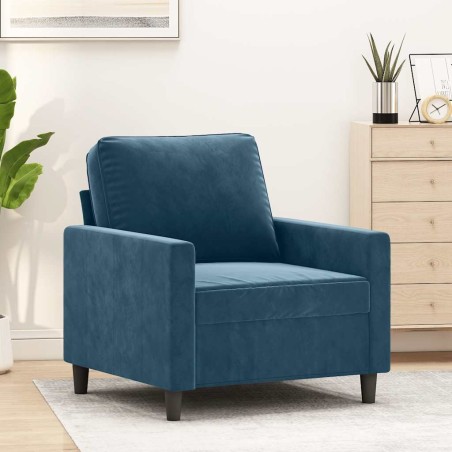Fauteuil Bleu 60 cm Velours 616286616286