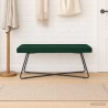 banc Uni Vert foncé 110 x 40 x 45 cm Velours 616289616289