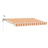 Auvent rétractable électrique Jaune, Orange et Blanc 3,5 x 2 m 616290616290