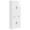Ensemble de Meubles 2 pcs Blanc brillant Bois d'ingénierie 616291616291