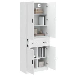Ensemble de Meubles 2 pcs Blanc brillant Bois d'ingénierie 616291616291