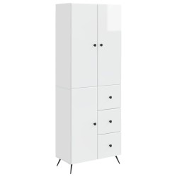 Ensemble de Meubles 2 pcs Blanc brillant Bois d'ingénierie 616293616293