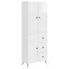 Ensemble de Meubles 2 pcs Blanc brillant Bois d'ingénierie 616293616293