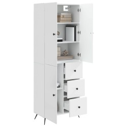 Ensemble de Meubles 2 pcs Blanc brillant Bois d'ingénierie 616293616293