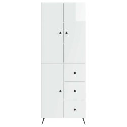 Ensemble de Meubles 2 pcs Blanc brillant Bois d'ingénierie 616293616293